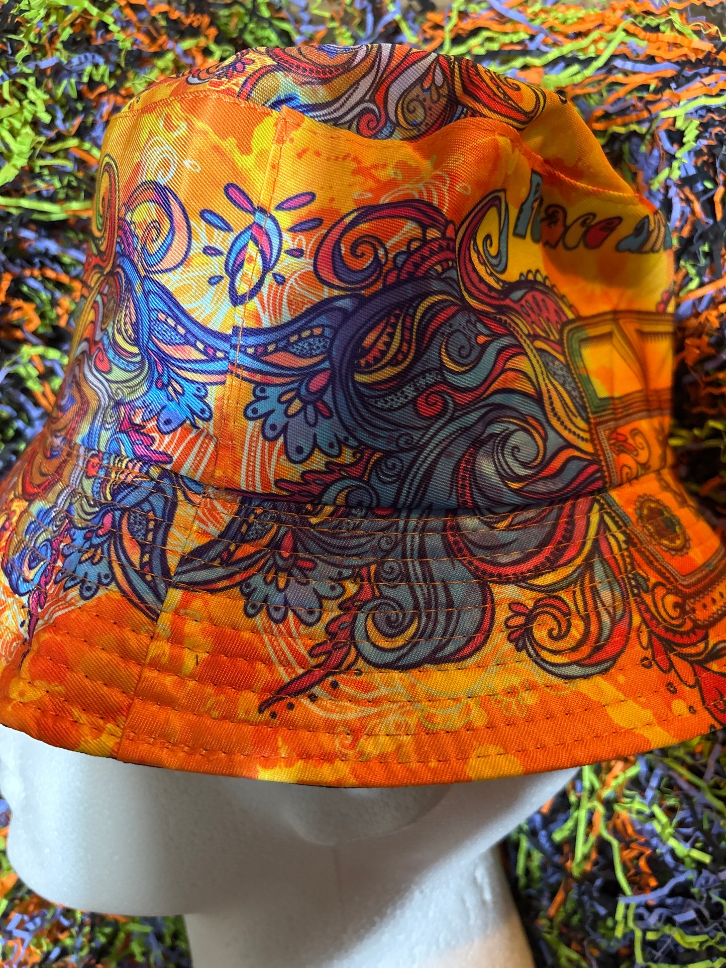 Love peace and trips brother 70s Bucket Hat