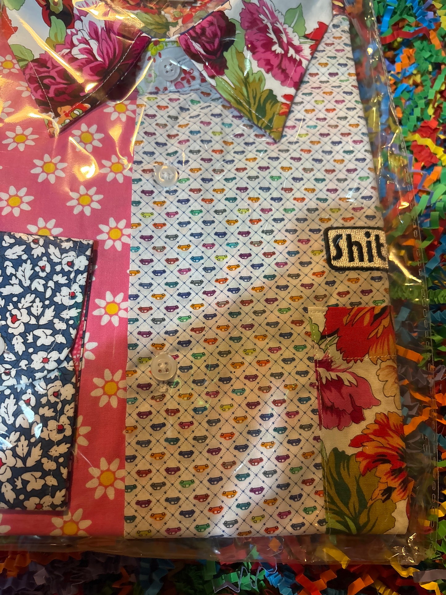 Shite shirts 60s totally unique tropical floral shirt men’s shirt size large