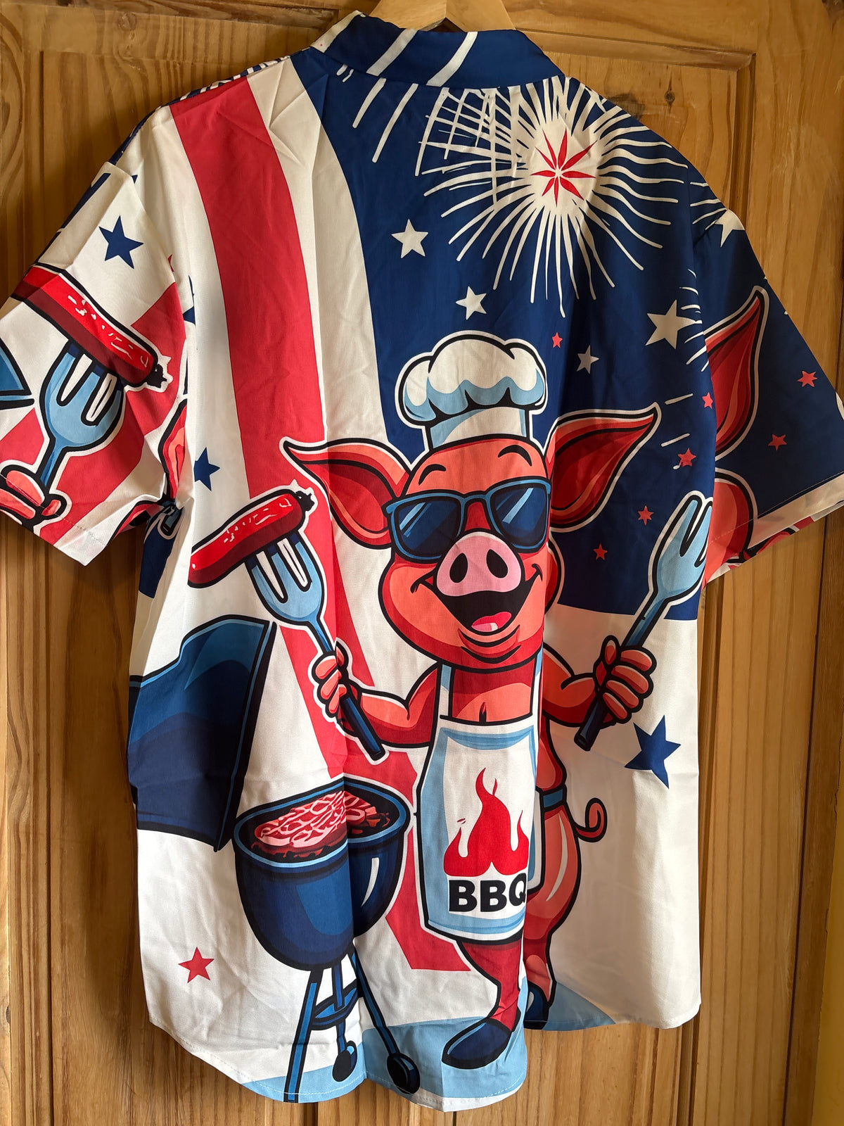 The bbq king shite Hawaiian Shirt