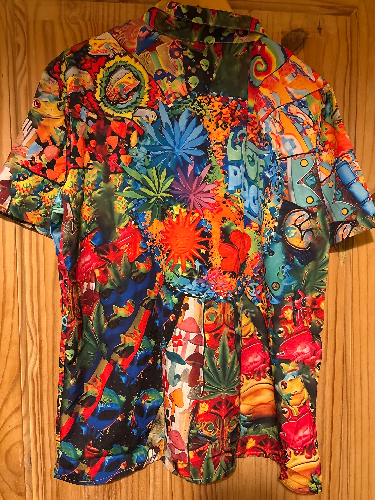70s hippy trippy wacky retro Hawaiian Shirt