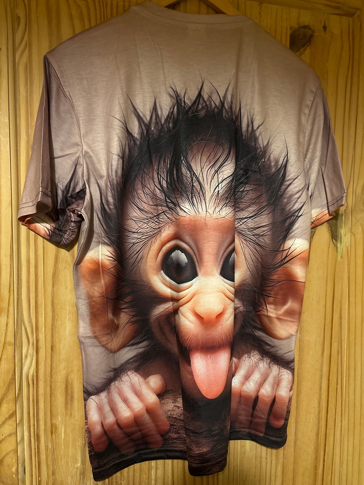 Hello cheeky monkey 3D shite t-Shirt