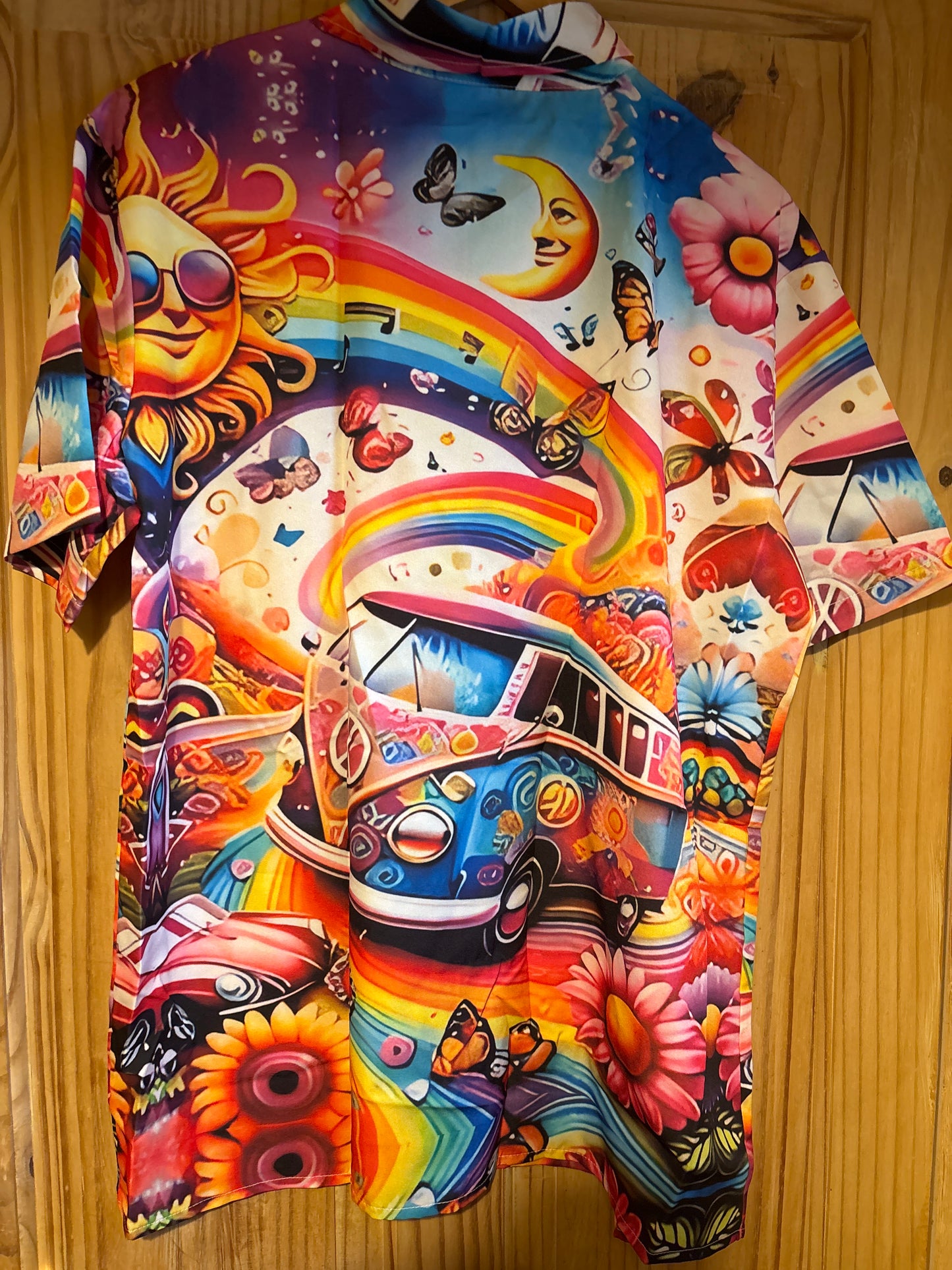 70s hippy bus retro Hawaiian Shirt