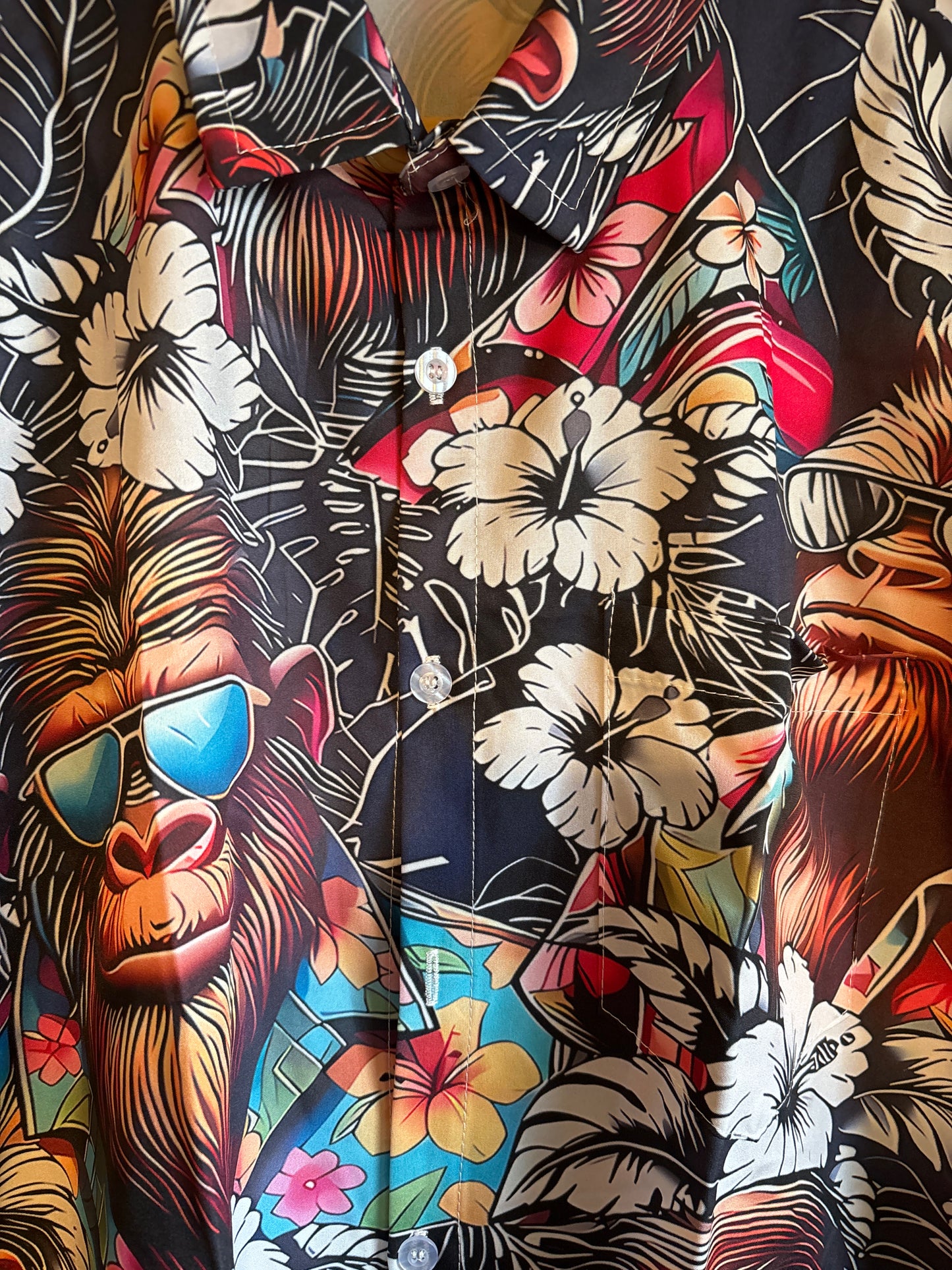 Shit shirt gorilla Fonz shite Hawaiian Shirt medium