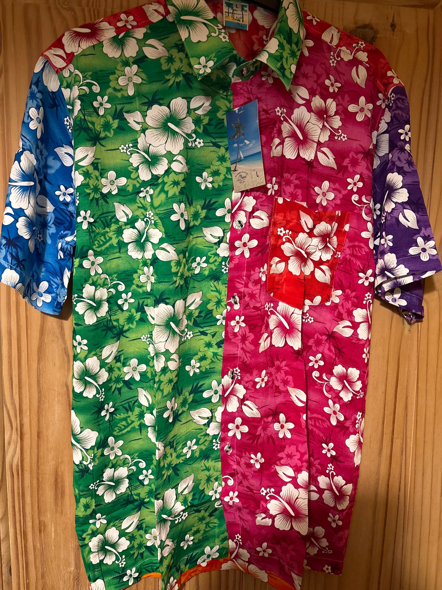 Large fresh looking multicoloured Hawaiian floral Shirt