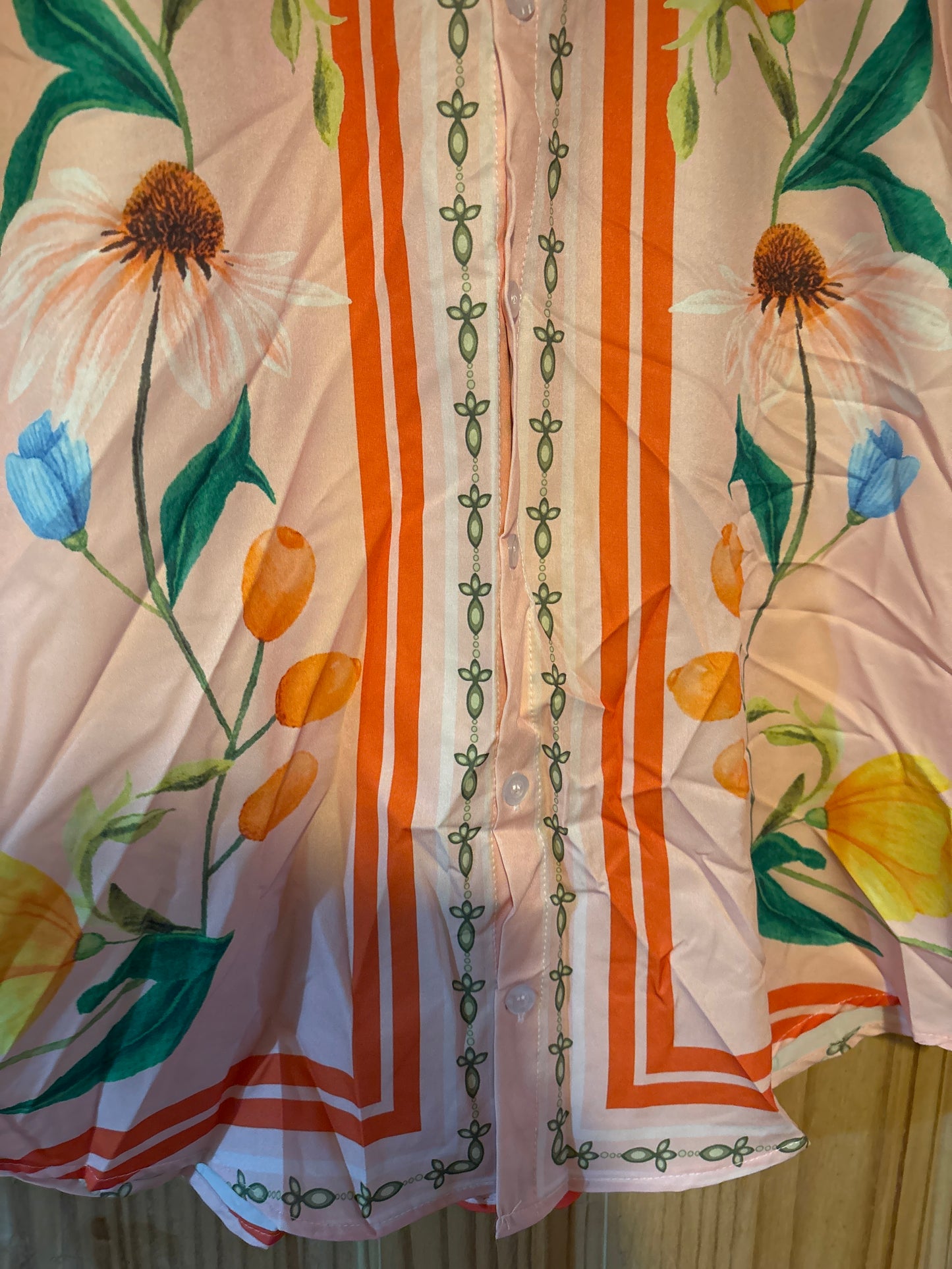M. Poudre Puff Floral Chemise Hawaïenne Nul