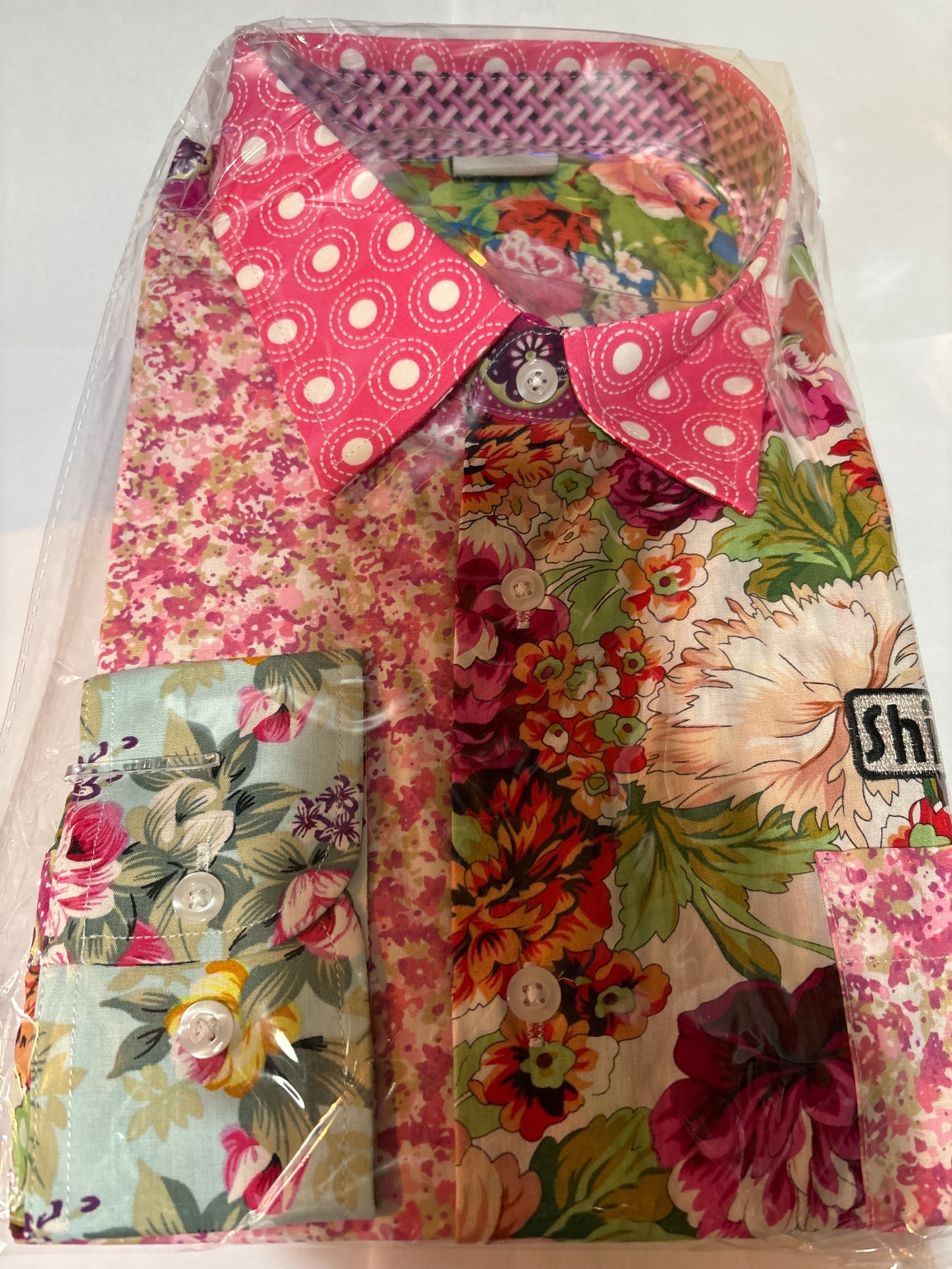 Shite Shirts stag do party Shirt size XL Alfie moon floral shirt