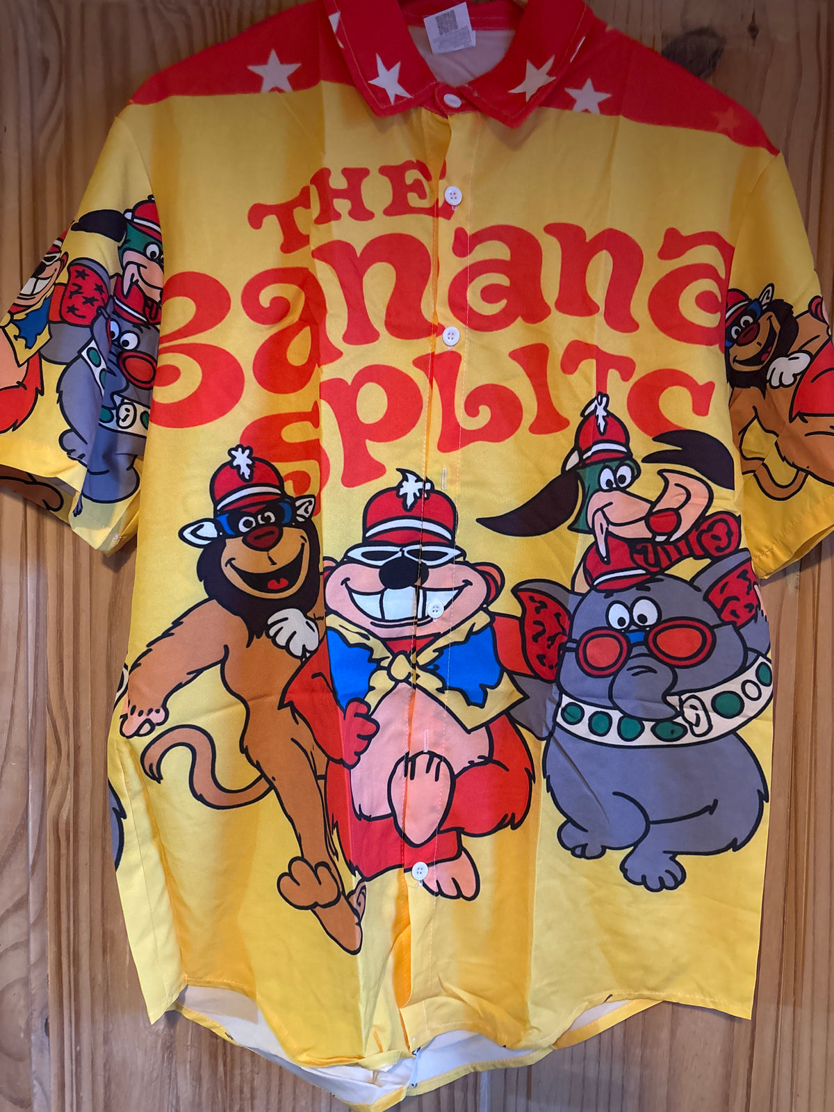 The banana splits yellow one Shite Hawaiian Shirt