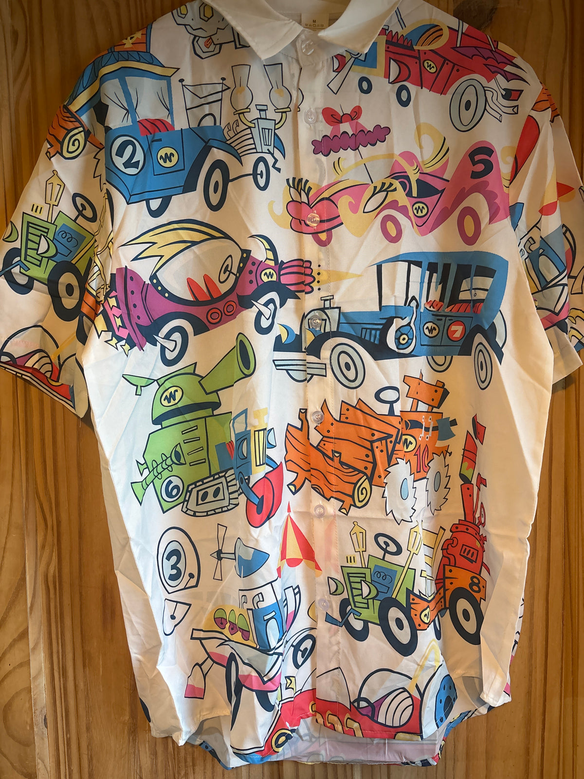 Wacky races choose my ride shite Hawaiian Shirt
