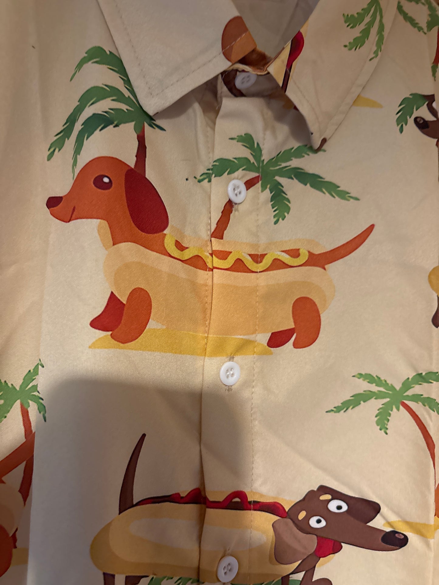 Hot-dogs hot-dogs Chemise hawaïenne merdique