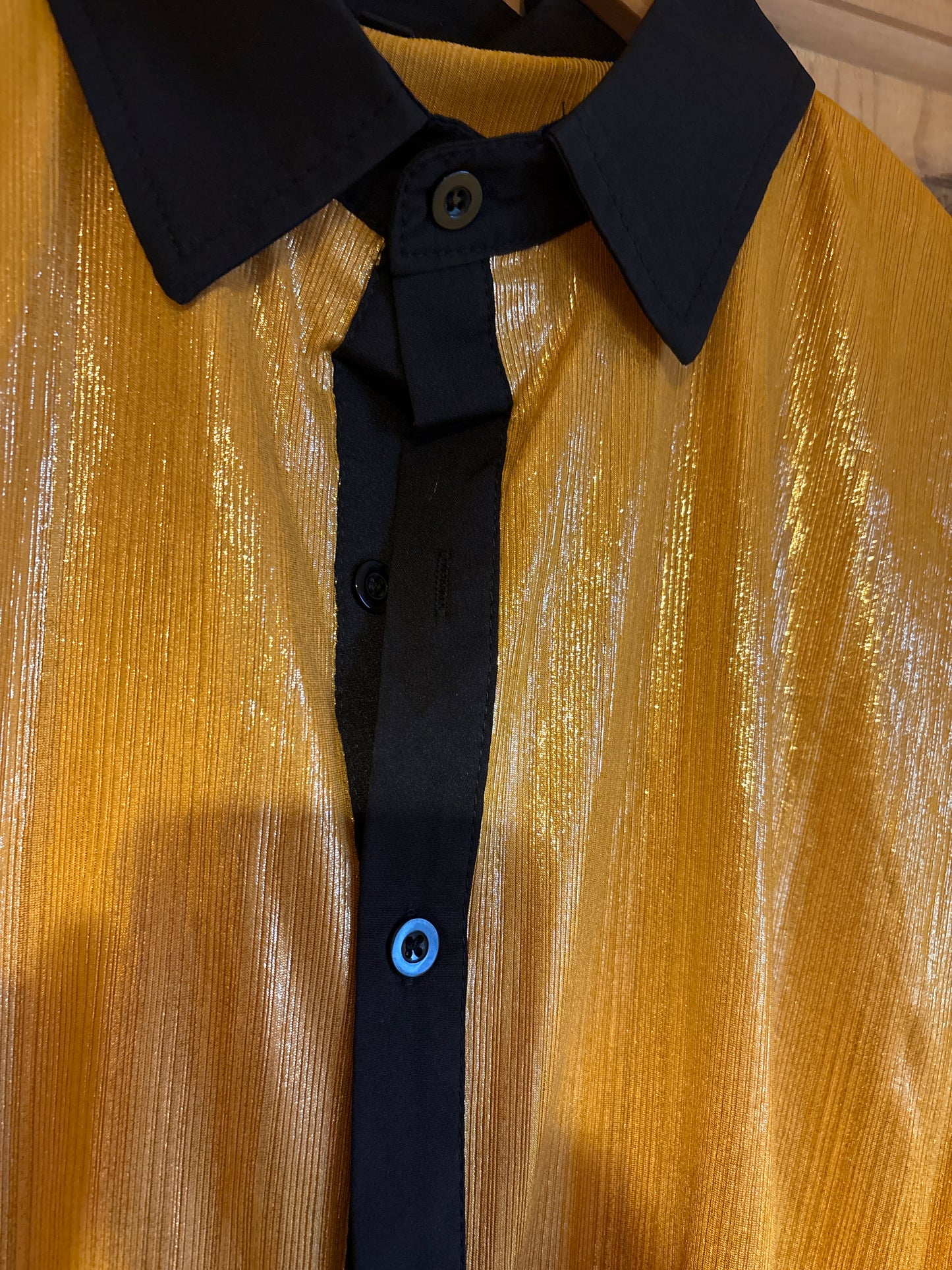 (Copy) Purple party sequin see through shite original party Shirt medium