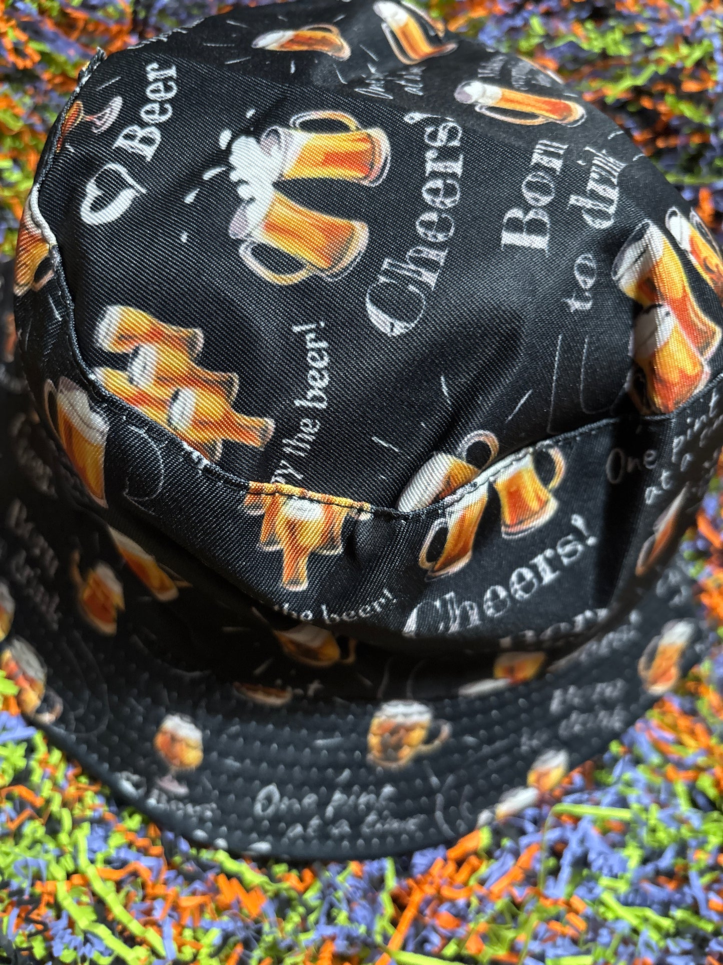 Beer beer beer shit retro Bucket Hat
