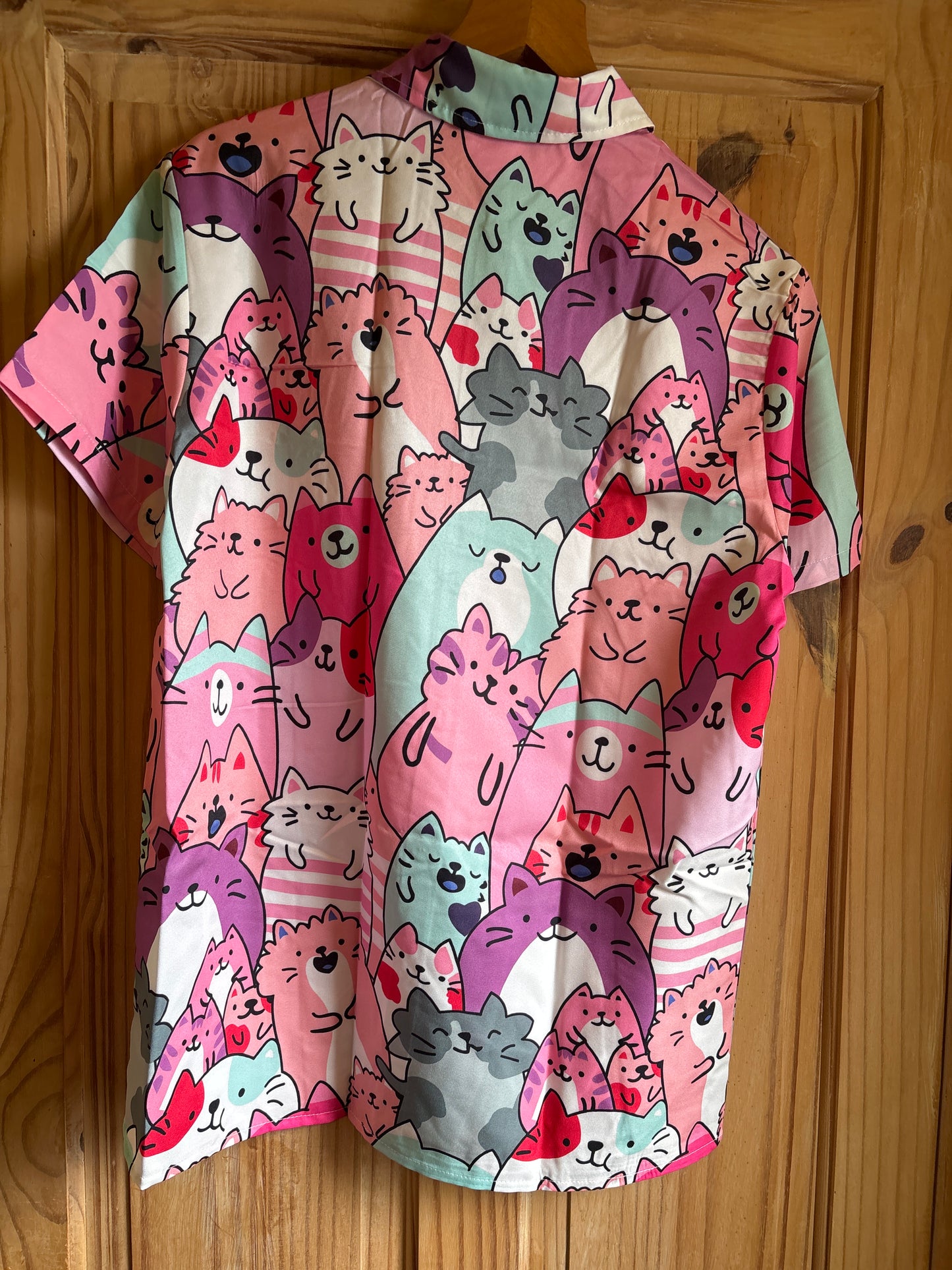 The crazy cat man shite Hawaiian Shirt