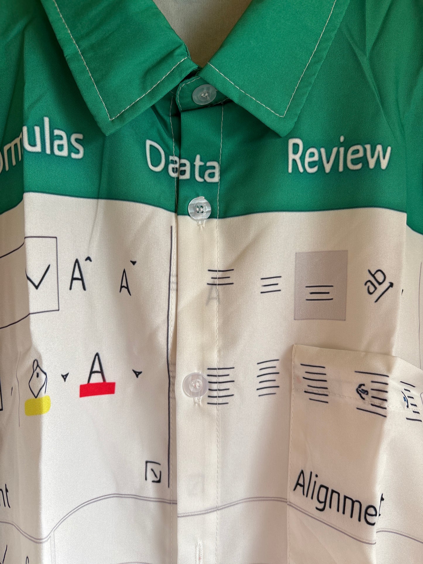 The geek mate excel spreadsheet shite Hawaiian Shirt large