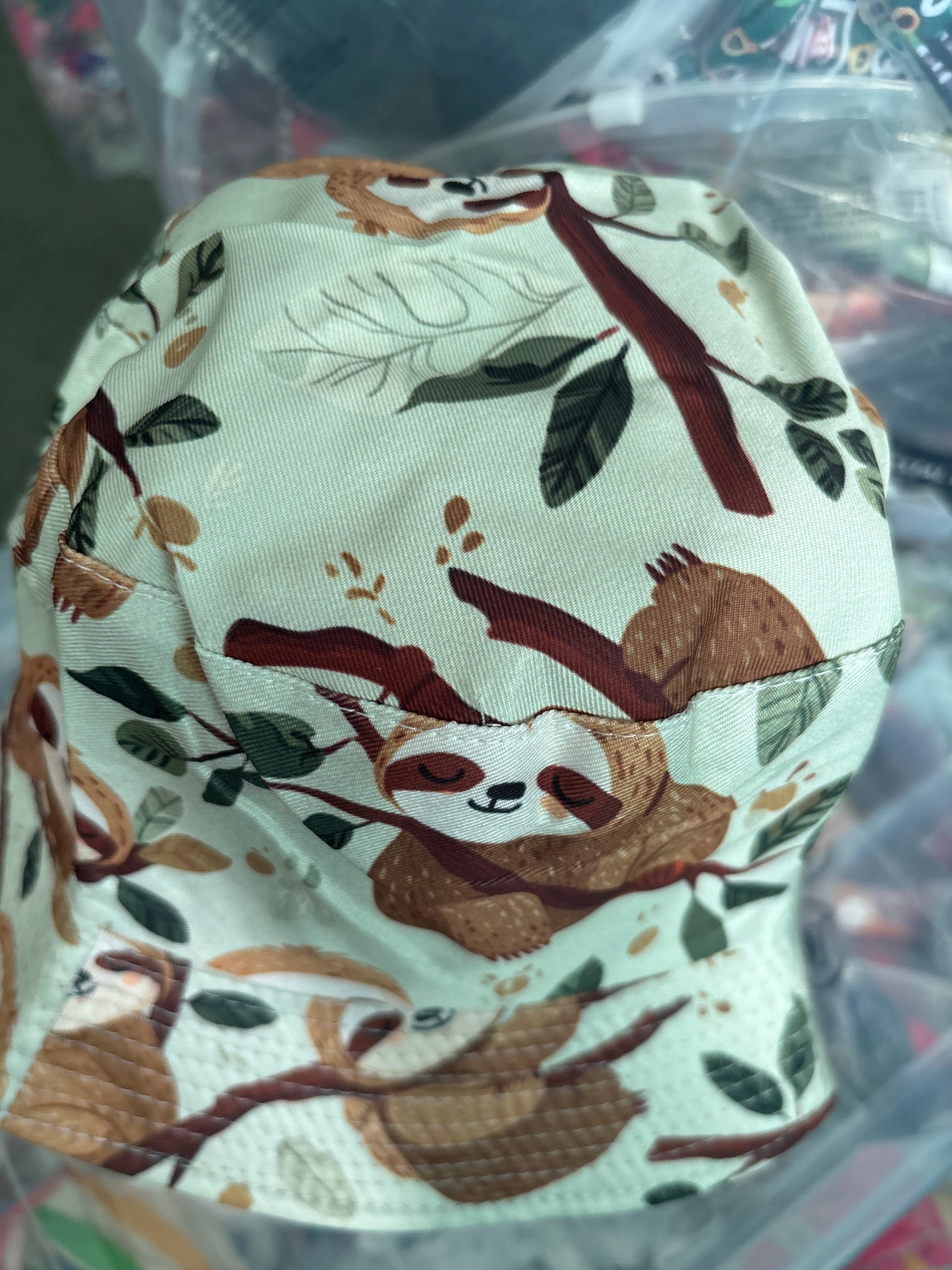 Mr lazy the sloth shit retro Bucket Hat