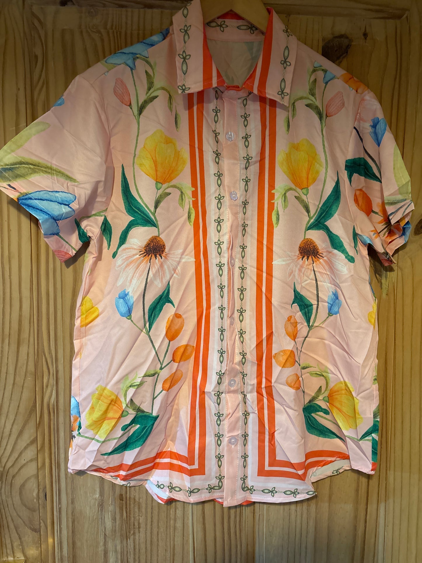 M. Poudre Puff Floral Chemise Hawaïenne Nul
