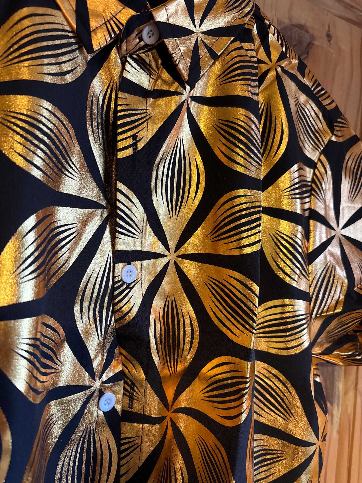 A touch of gold foil shite original party Shirt