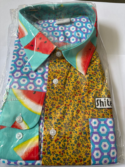 Shite Shirts stag do party Shirt size XL hippy  floral shirt 70s Design 6