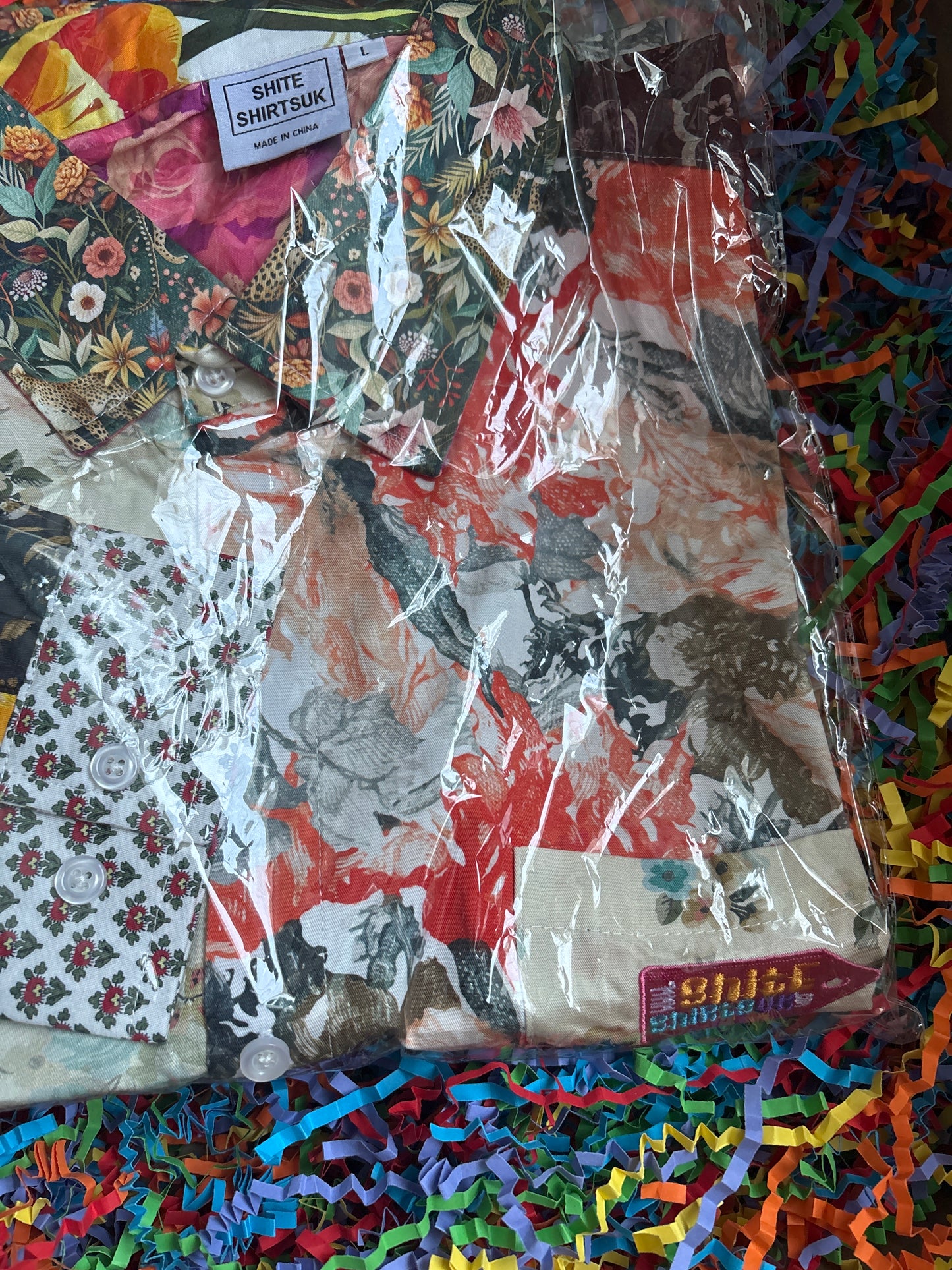 Chemises de merde. Taille de chemise : Large. L'homme qui ne peut pas décider. Chemise rétro.