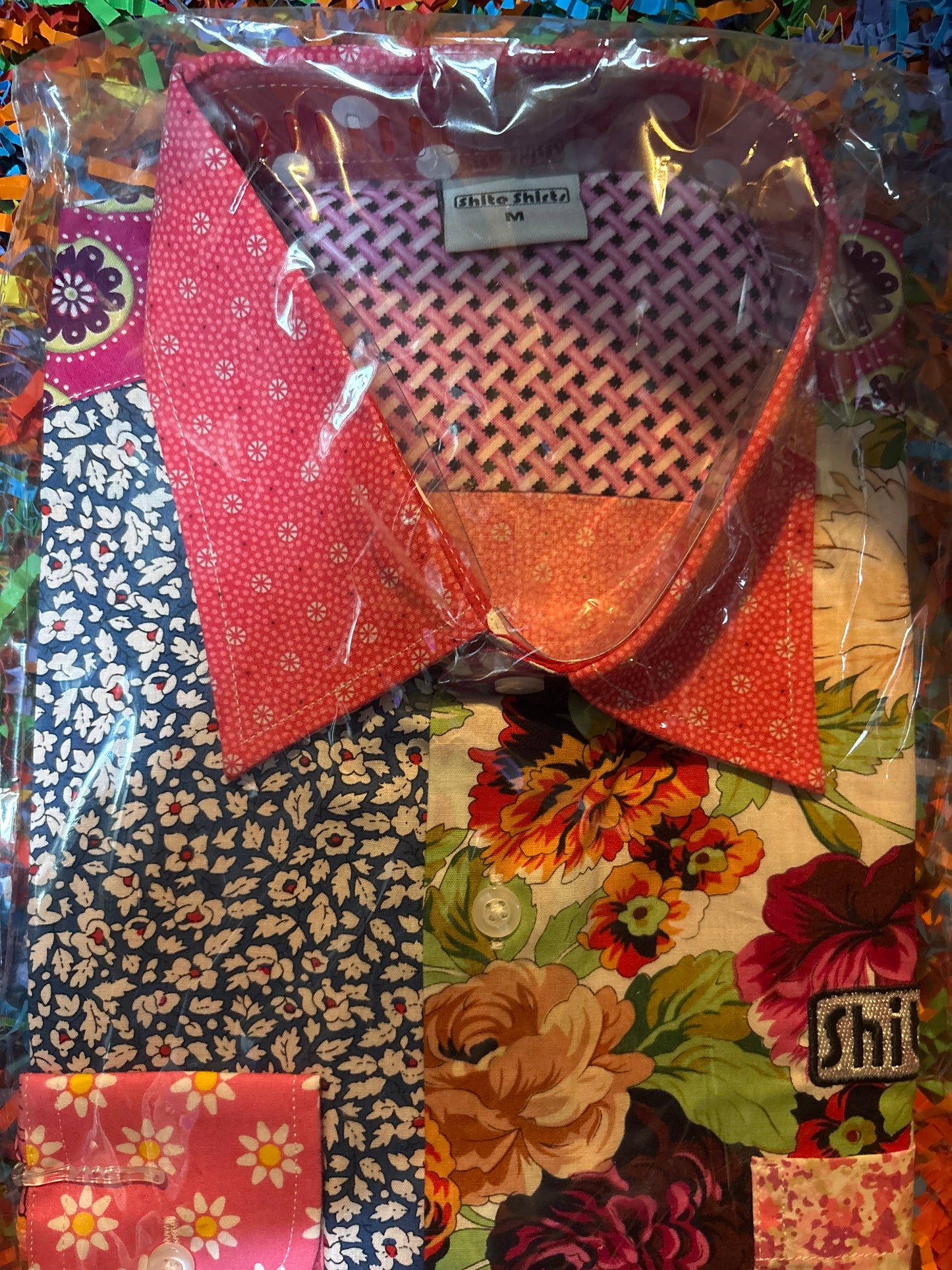 Shite Shirts stag do party Shirt size medium Alfie moon floral shirt