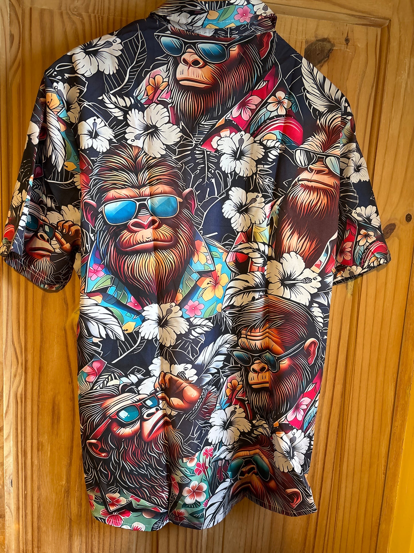 Shit shirt gorilla Fonz shite Hawaiian Shirt medium