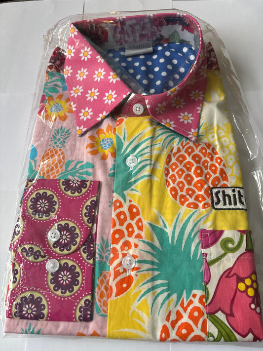 Shite Shirts Shirt size medium hippy floral stag do wham fun
