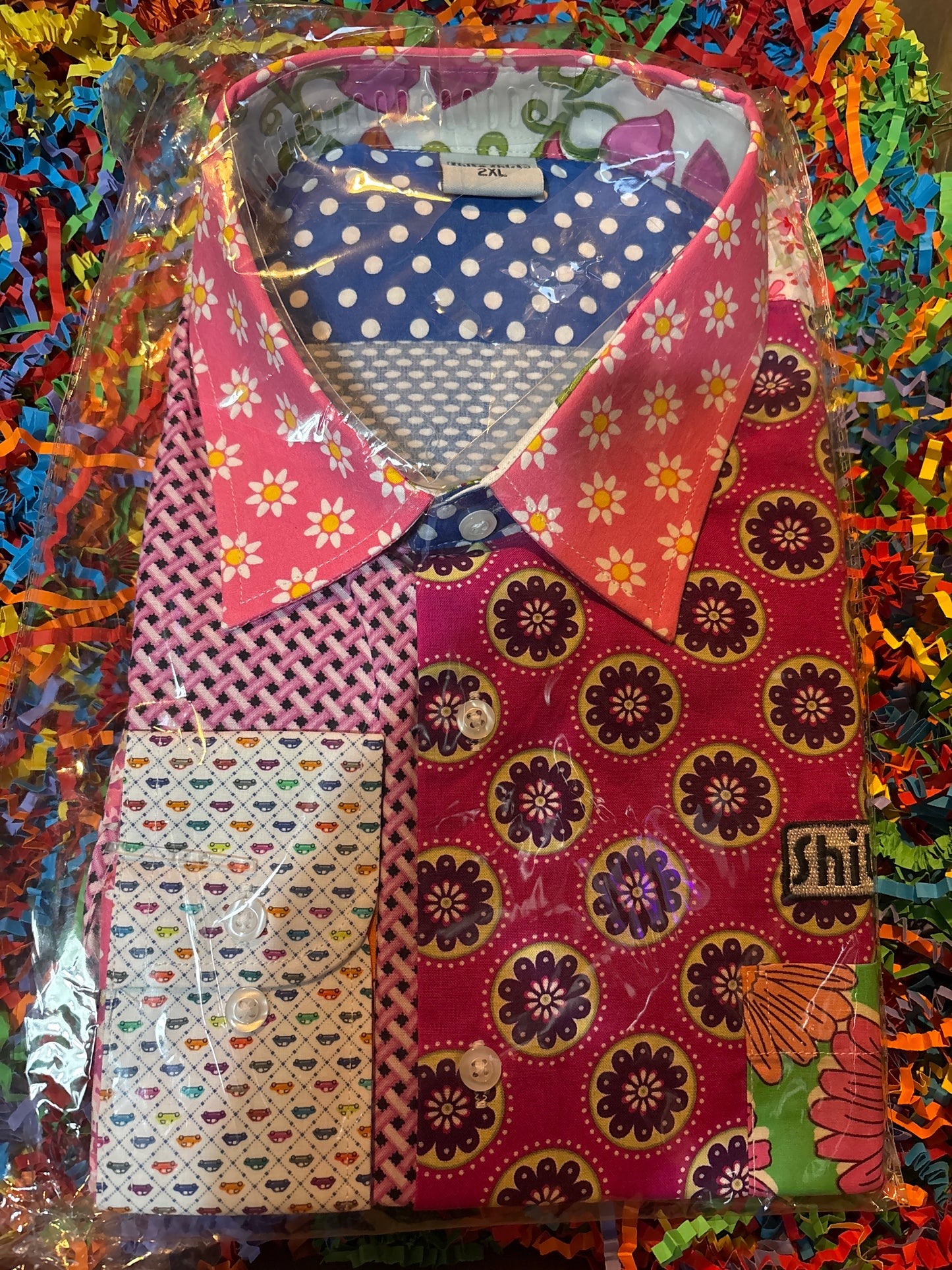 Shite Shirts Shirt size 2XL flower power 70s disco diva