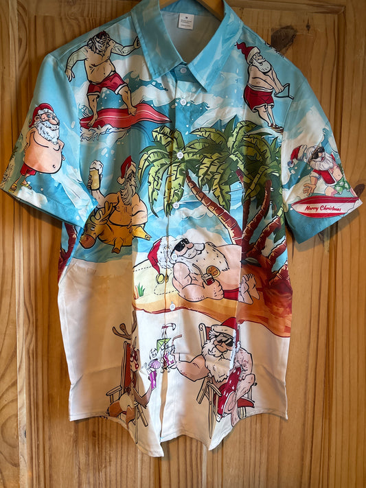 Santa the rest of the year shite Hawaiian Shirt