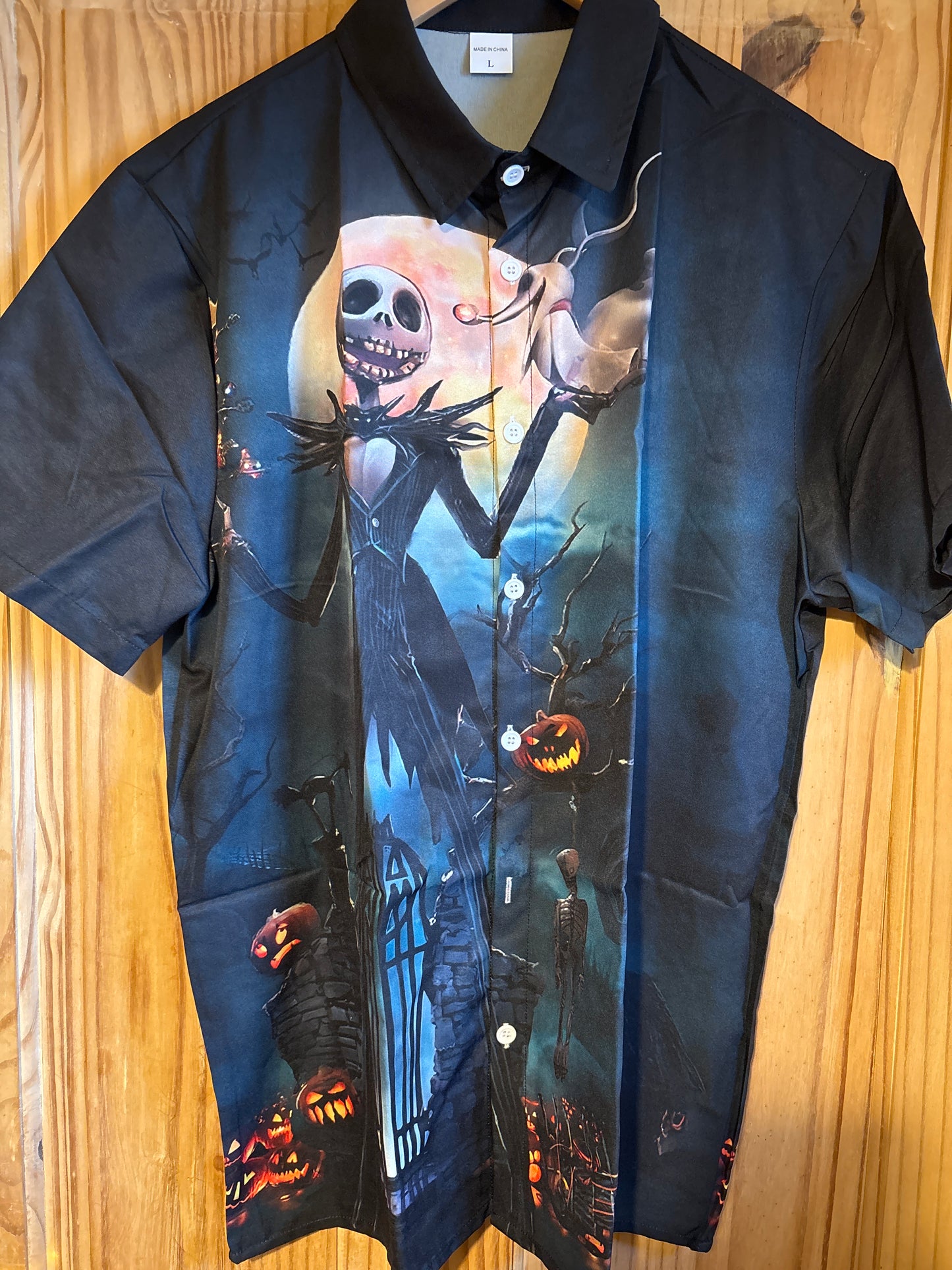 Chemise hawaïenne Halloween L'Étrange Noël de Monsieur Jack