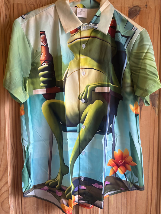 Retired toad from wind in the willows Hawaiian shite Shirt