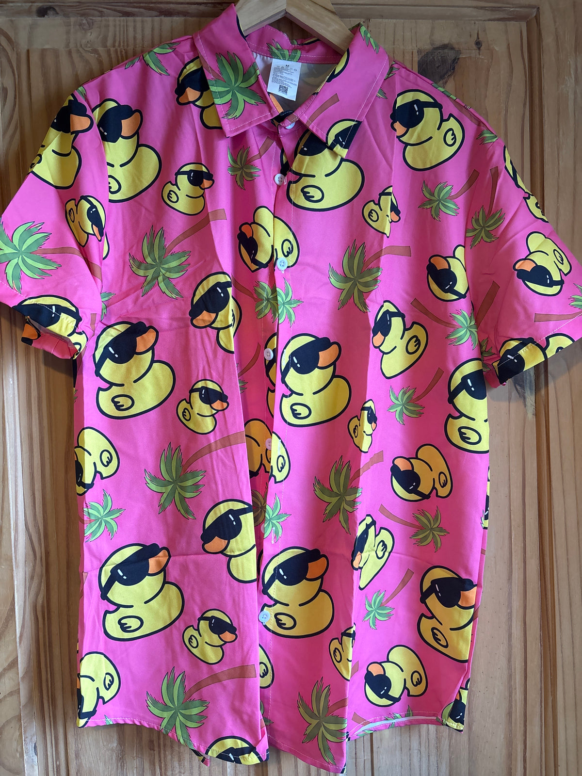 Pink ducks rocking it shite Hawaiian Shirt