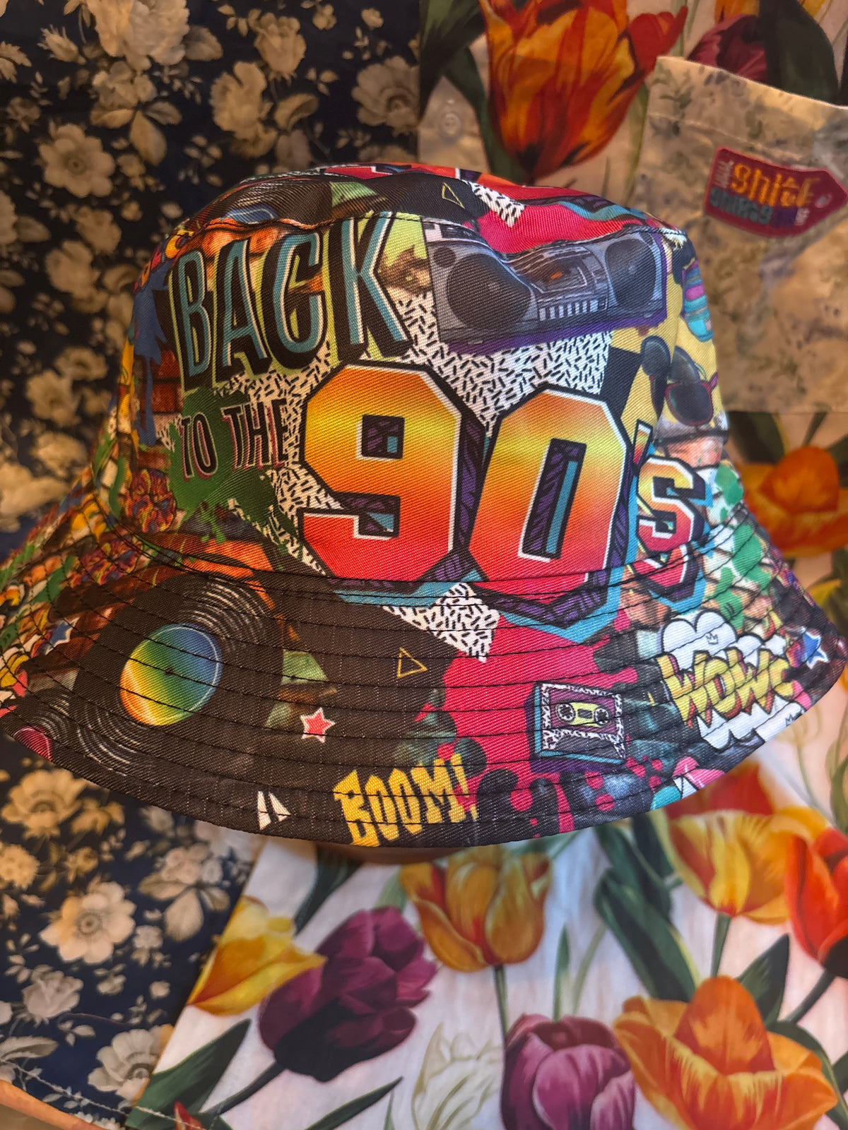 90s beatbox shit retro Bucket Hat ll
