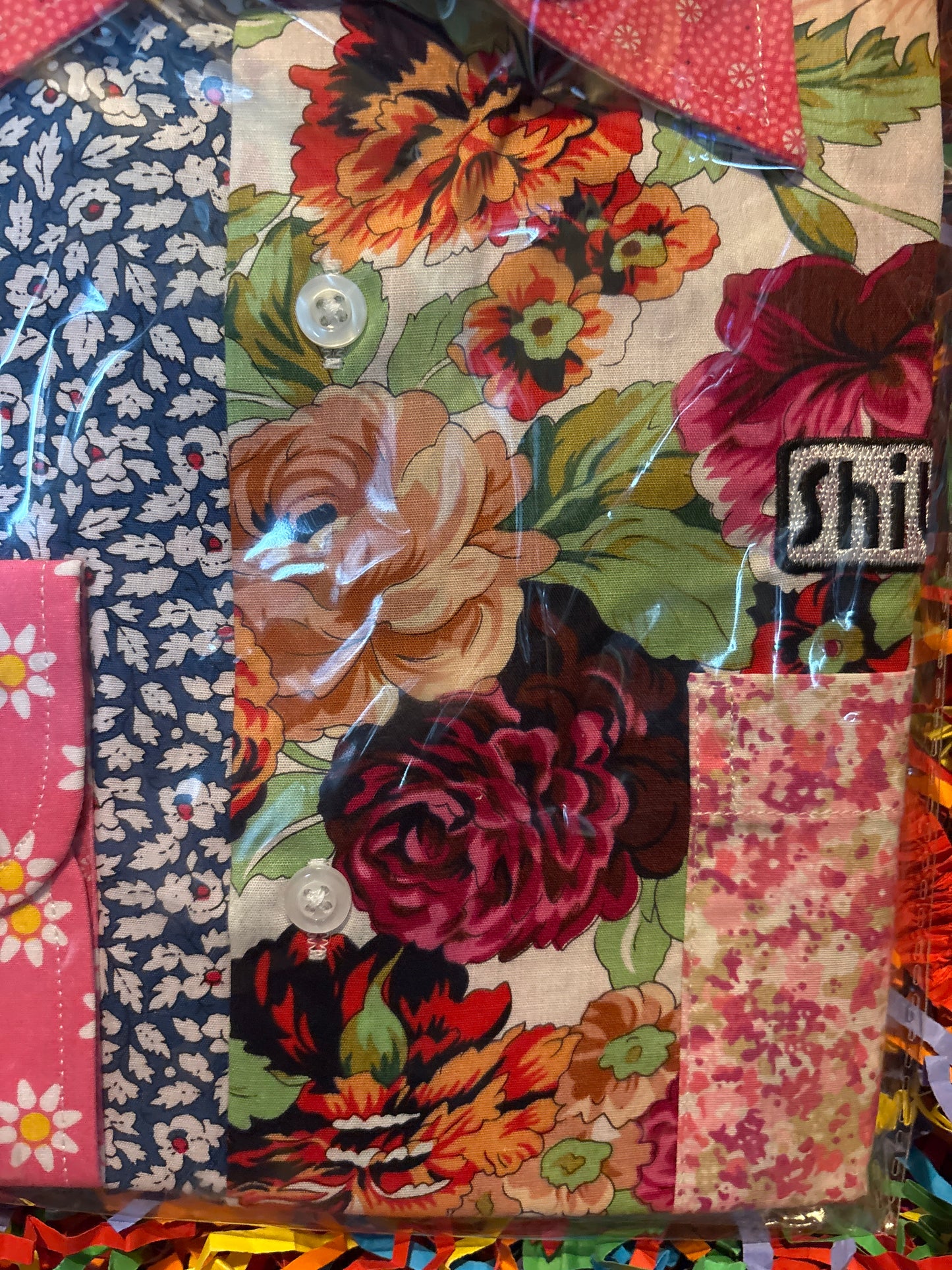 Shite Shirts stag do party Shirt size medium Alfie moon floral shirt