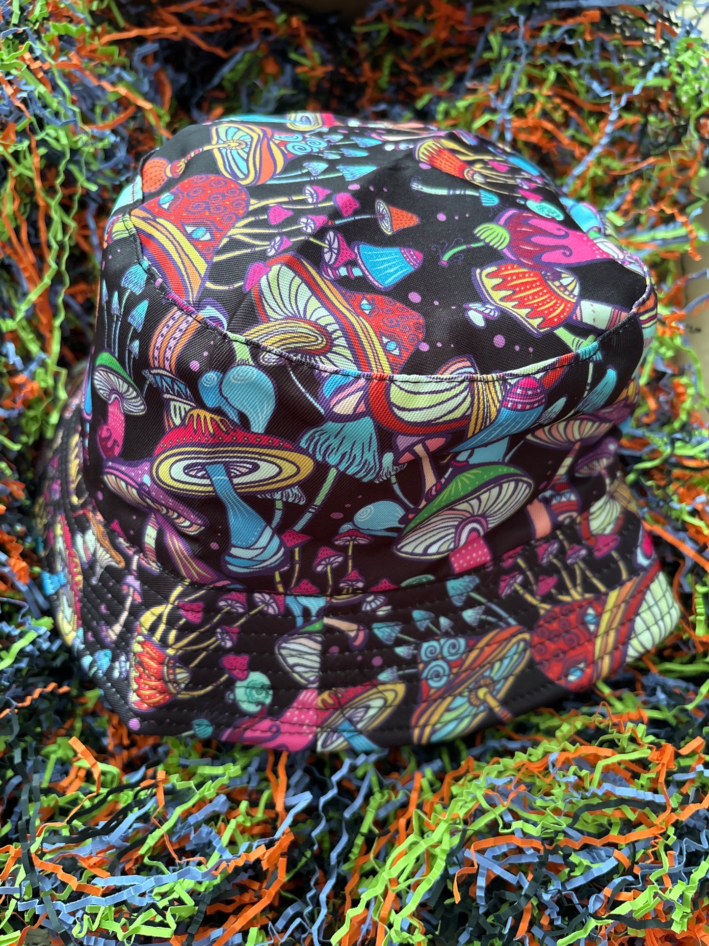 Chapeau Bob Rétro « Trippy » Champignon Magique