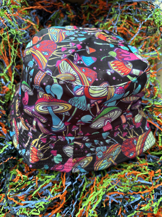 Chapeau Bob Rétro « Trippy » Champignon Magique