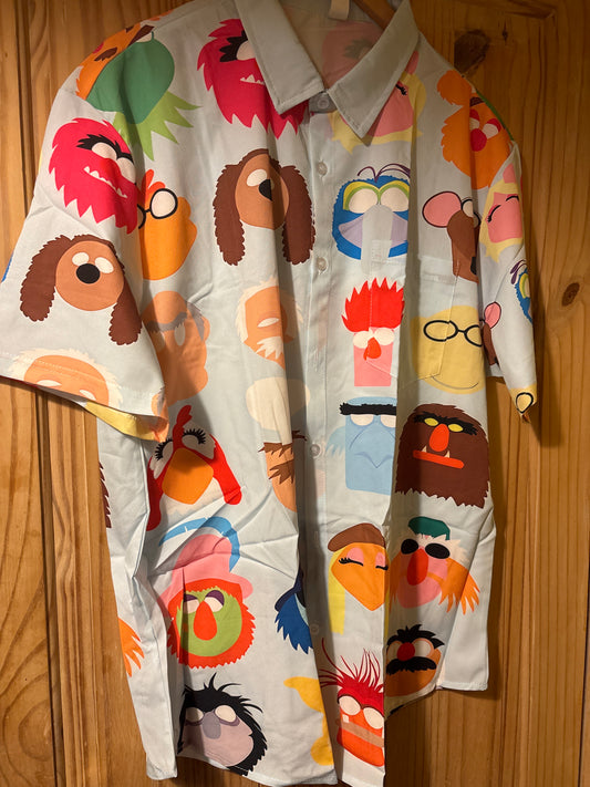 Sesame Street characters unique shite Hawaiian Shirt 2XL