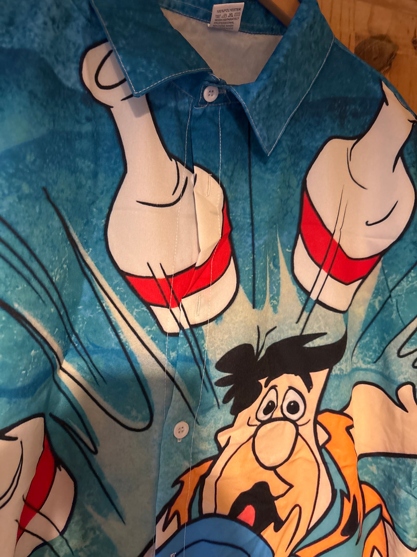 Chemise Hawaïenne "Les Pierrafeu, Fred et Barney pètent les plombs"
