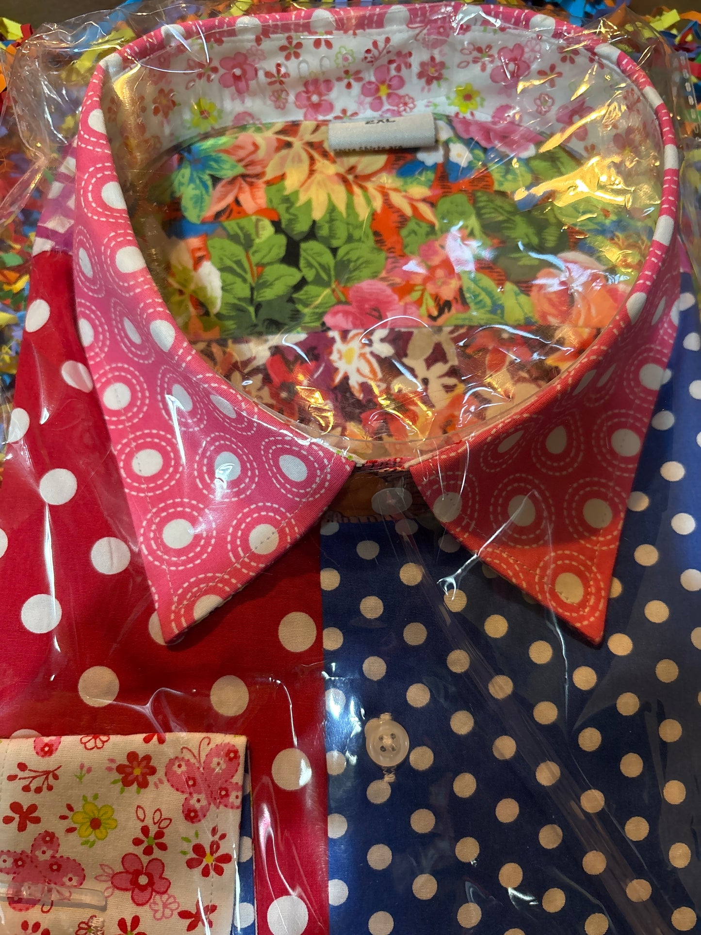 Shite Shirts cotton Shirt size 2XL mr spotty with a twist