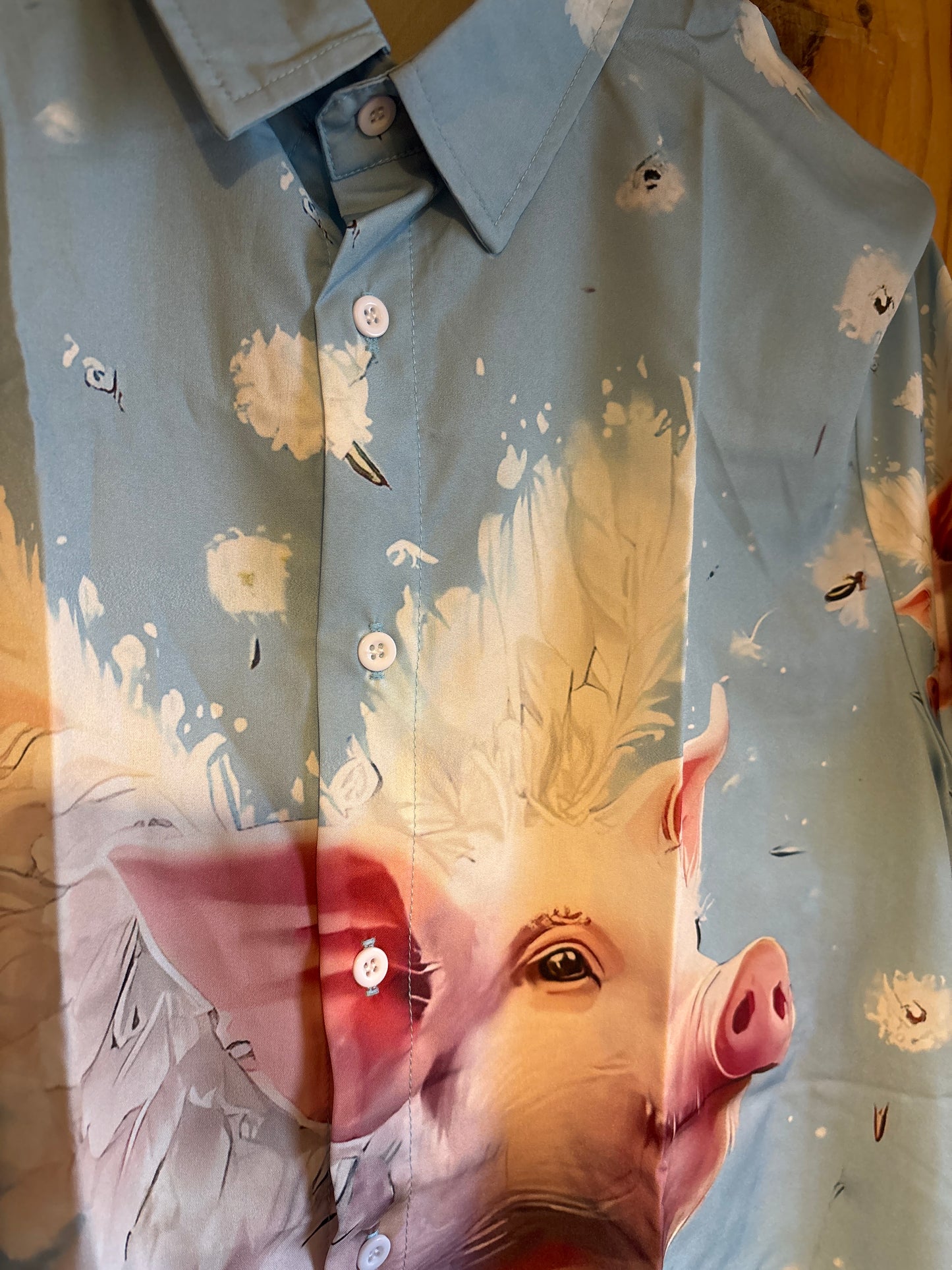 Les cochons peuvent voler la chemise hawaïenne de merde
