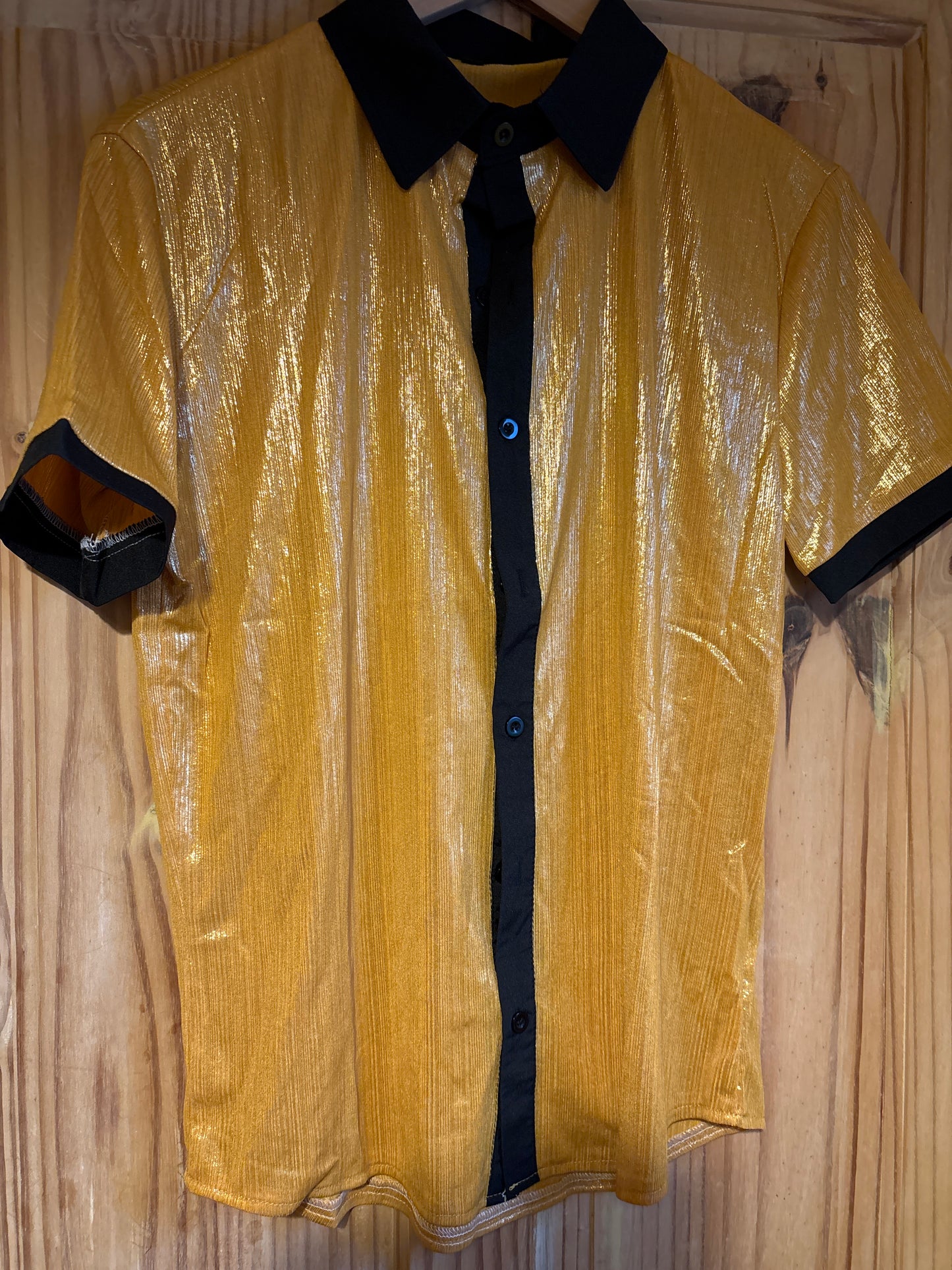 (Copy) Purple party sequin see through shite original party Shirt medium