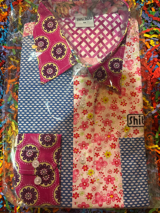 Shite Shirts EVJF t-shirt taille M Alfie Moon chemise florale