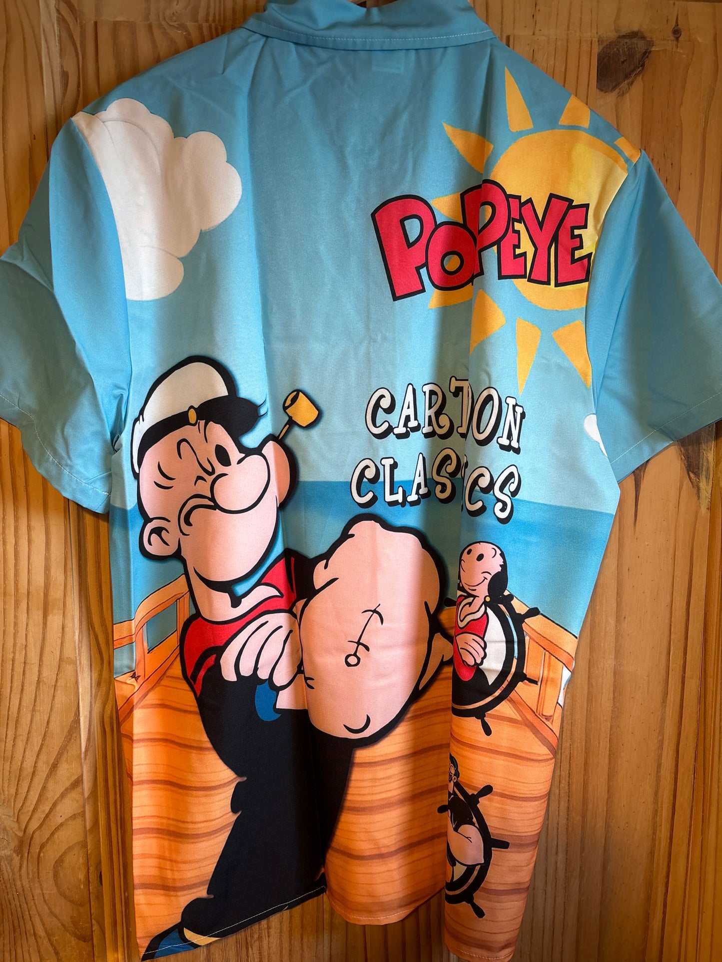 Popeye the sailor man shite Hawaiian Shirt 2XL