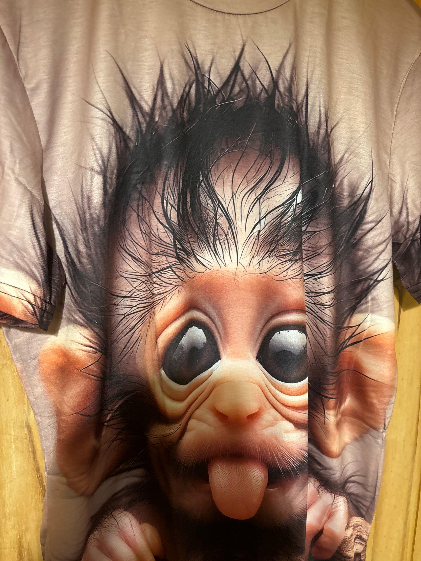 Hello cheeky monkey 3D shite t-Shirt