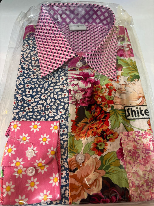 Shite Shirts Shirt size medium hippy floral stag do shirt
