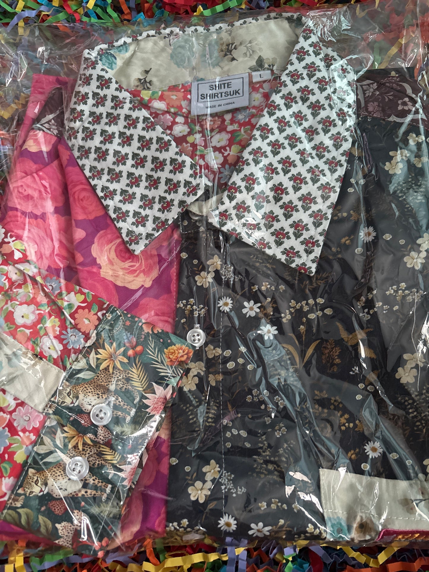 Chemise Shite des années 60, chemise homme florale tropicale totalement unique, taille L