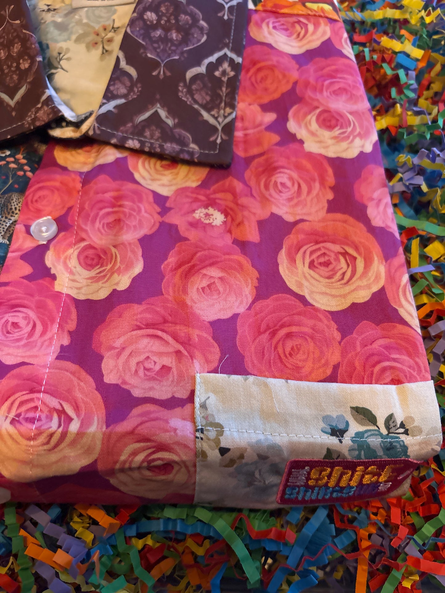 Chemises de merde Chemise taille L le fleuriste chemise florale drôle