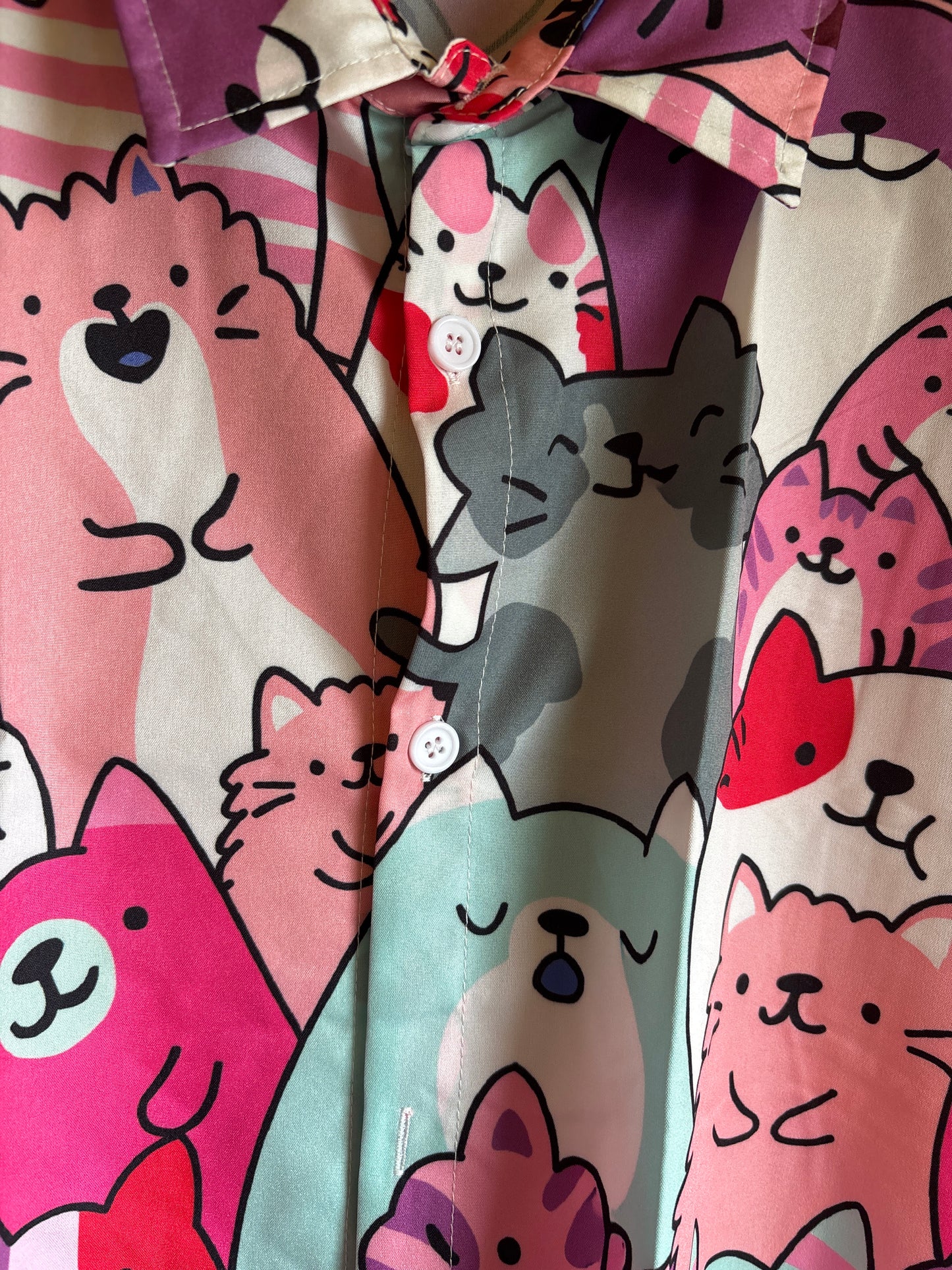 The crazy cat man shite Hawaiian Shirt