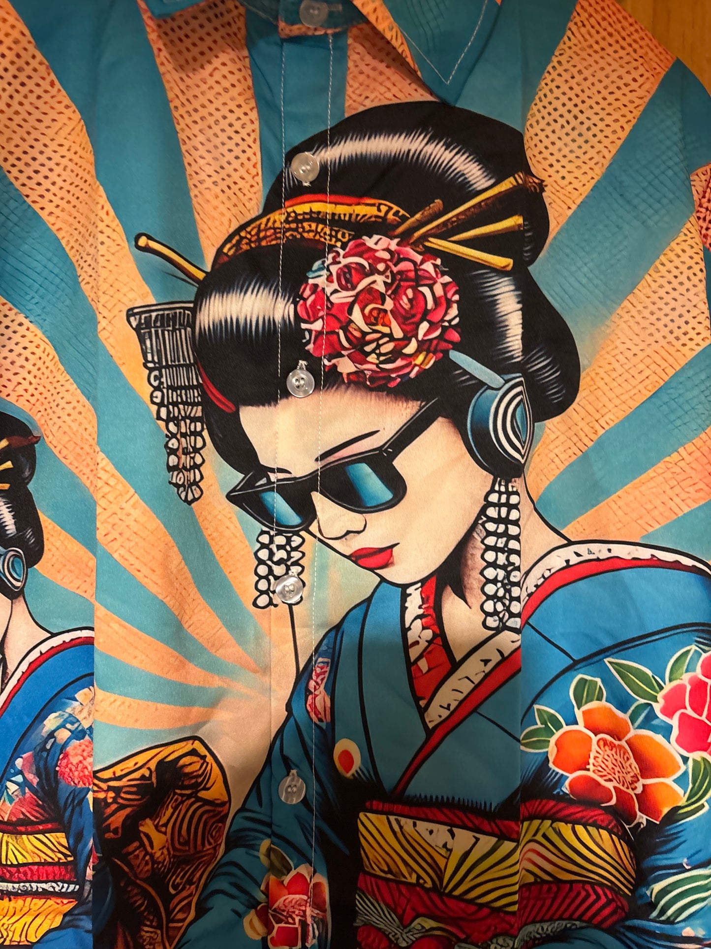 Spinning the decks dj shit Hawaiian Shirt large