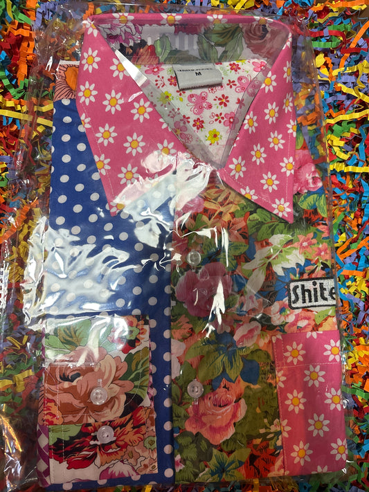Shite Shirts Shirt size medium rose floral stag do shirt