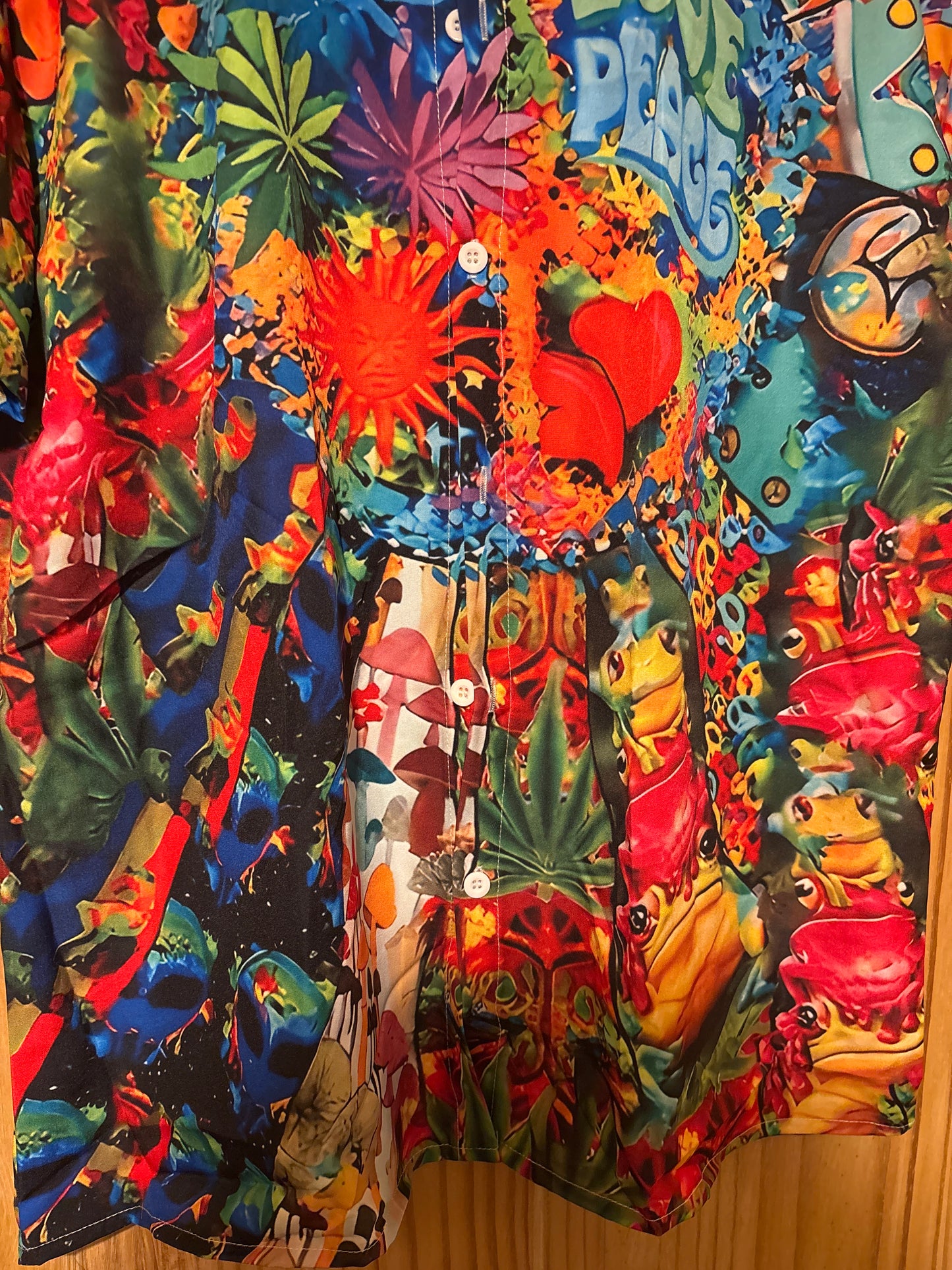 70s hippy trippy wacky retro Hawaiian Shirt