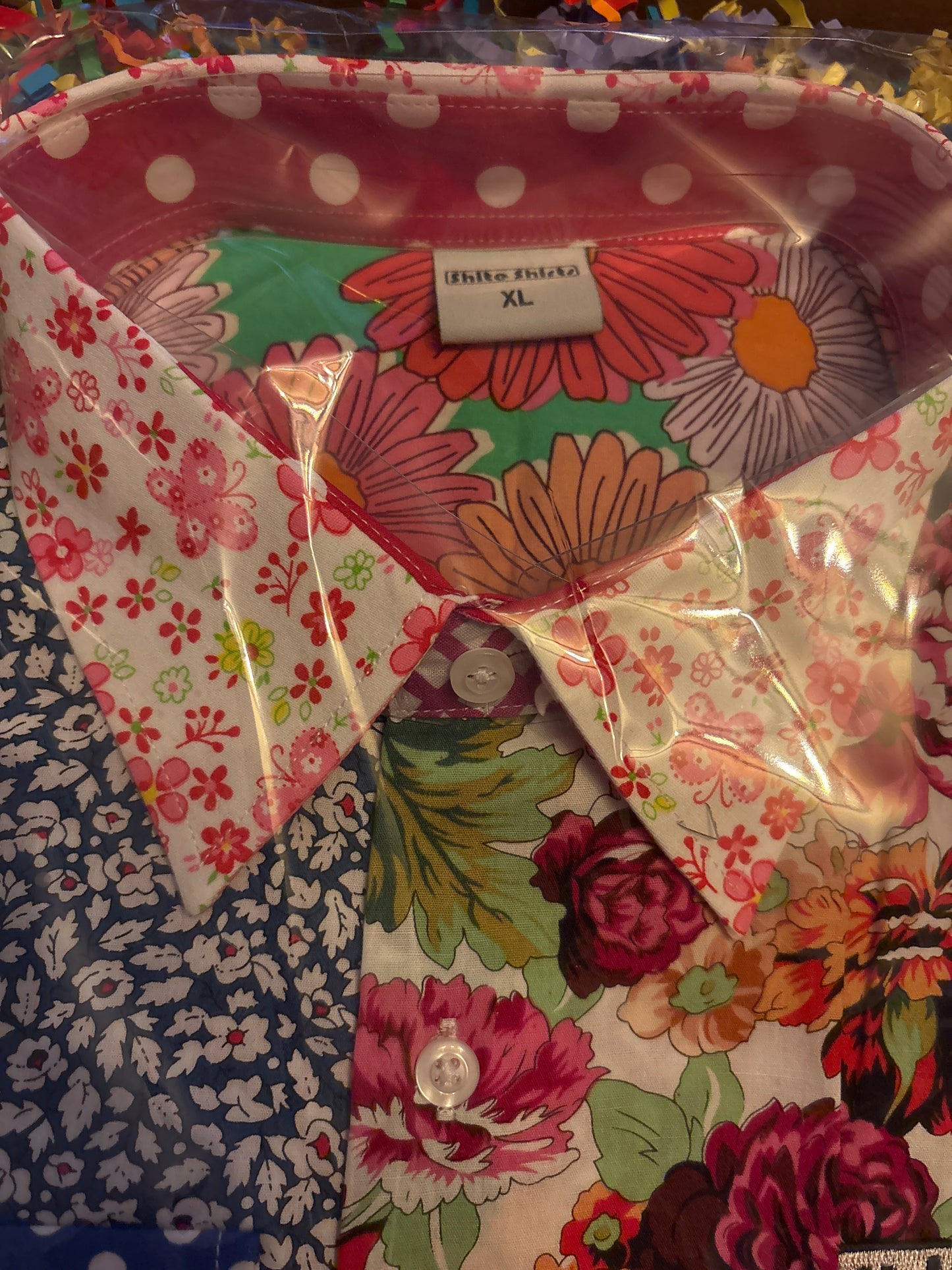 Shite Shirts stag do party Shirt size XL Alfie moon floral shirt